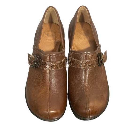 Nurture Malone Brown Leather Slip On Wedge Loafer Comfort Shoe Sz 9 - Picture 2 of 10